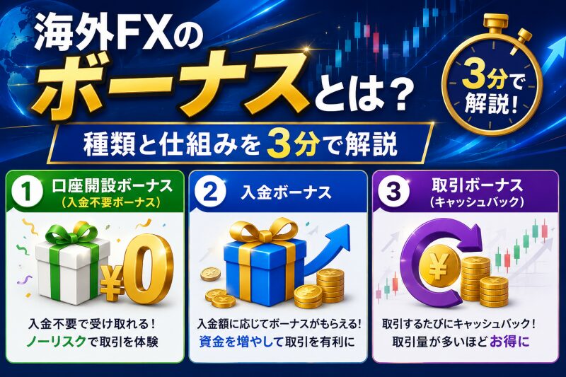 海外FXのボーナスとは？