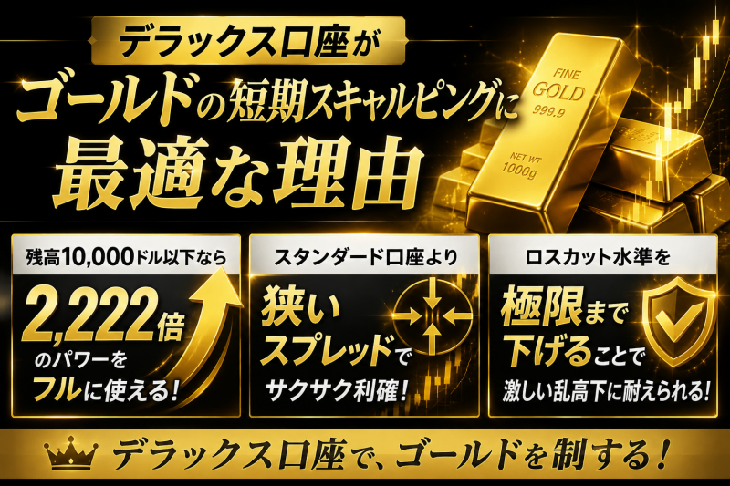 bigbossのゴールド取引はデラックス口座一択