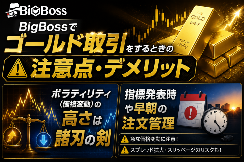 Bigbossのゴールド取引デメリット