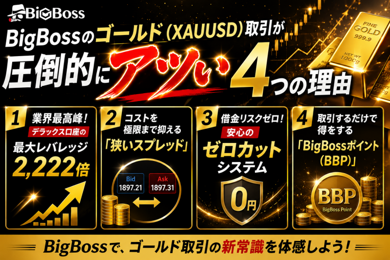 Bigbossのゴールド取引がアツい４つの理由