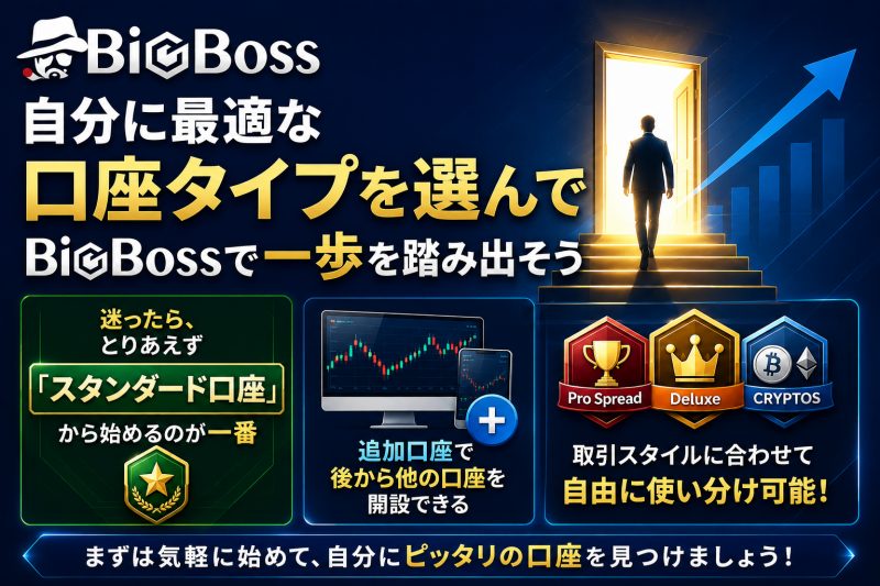Bigbossの口座タイプまとめ