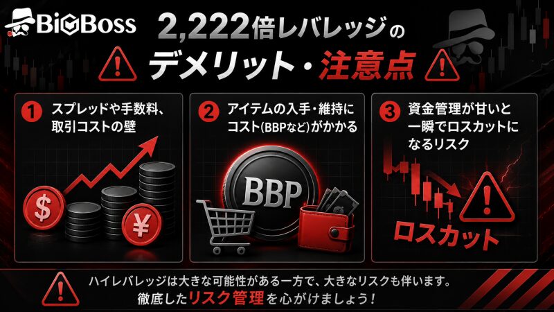 ビッグボスのハイレバレッジデメリット