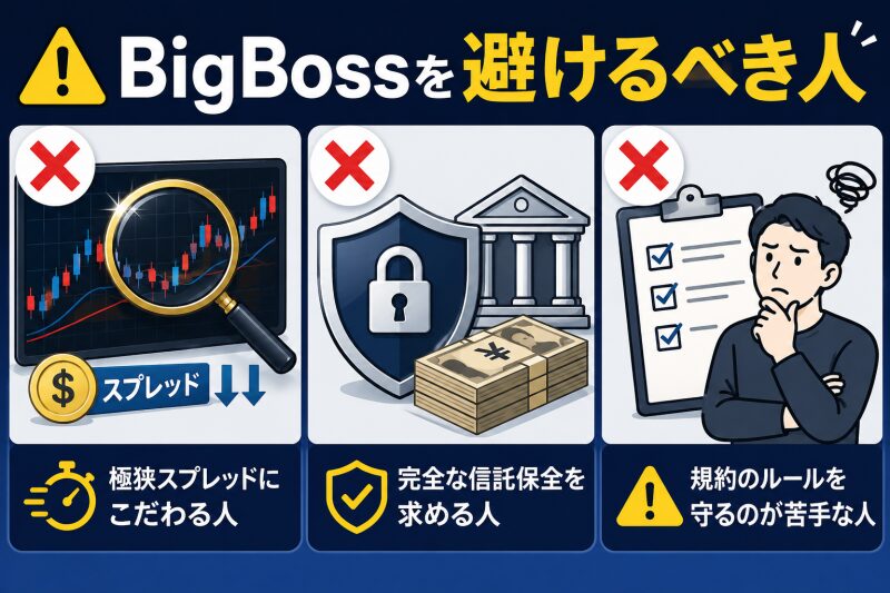 BigBossを避けるべき人（向いていない人）