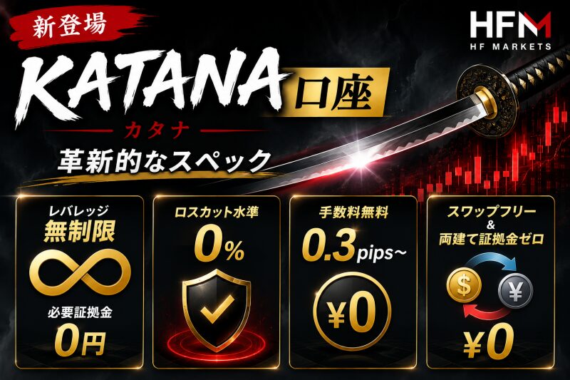HFMで新登場「KATANA（カタナ）口座」の革新的なスペック