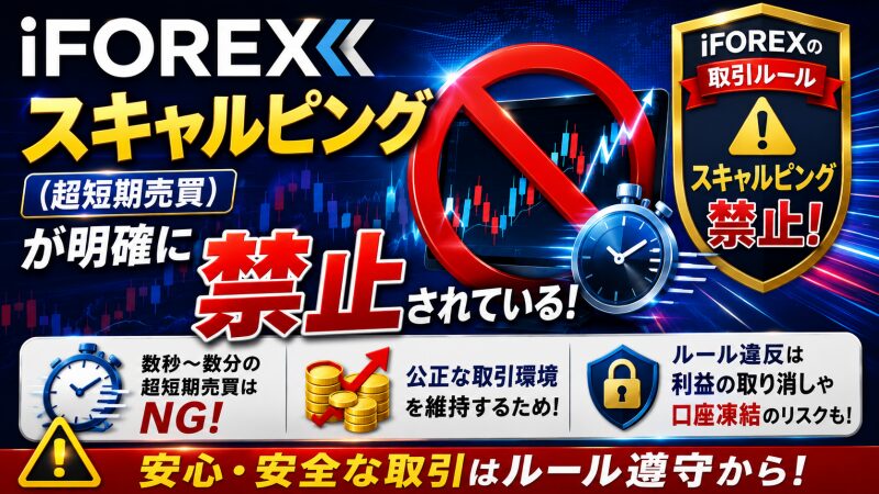 iFOREXはスキャルピング（超短期売買）が明確に「禁止」されている