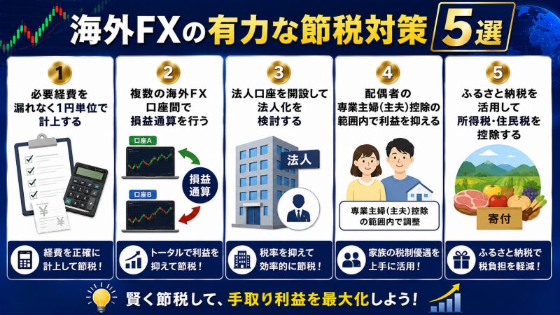 海外FXの有力な節税対策5選