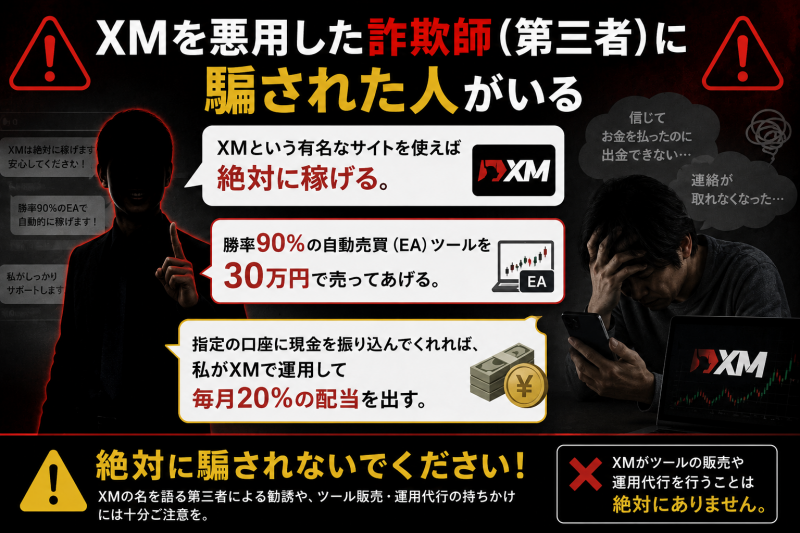 XMを利用した詐欺師がいることは確か