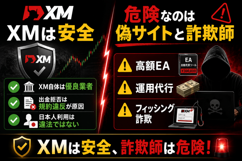 XMは詐欺ではない