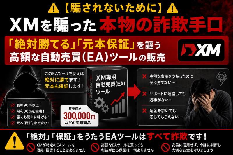 XMを利用したEAに関する詐欺報告が多い