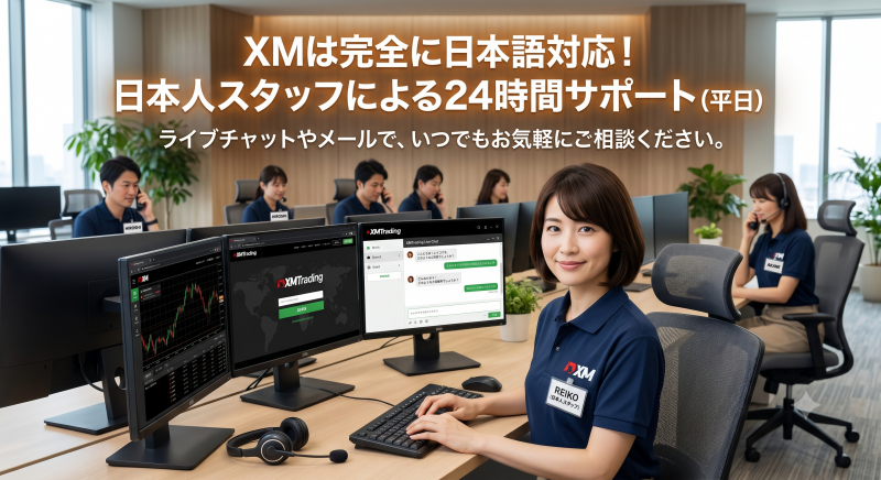 XMのサポートは日本語対応