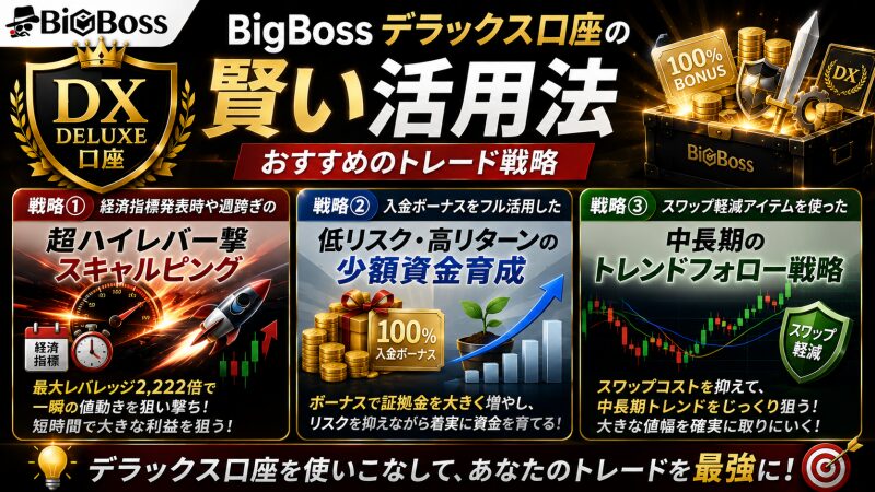 BigBoss デラックス口座の賢い活用法(おすすめのトレード戦略)