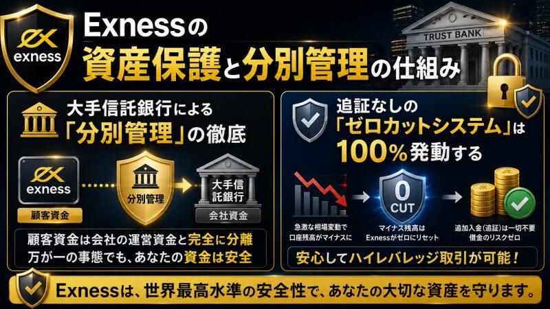 Exnessの資産保護と分別管理の仕組み