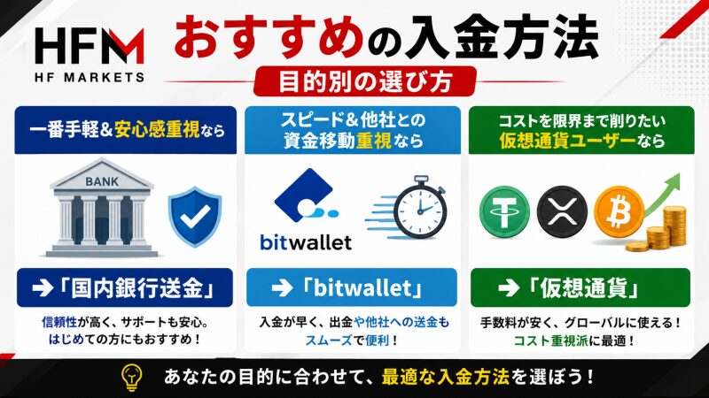 HFMおすすめの入金方法