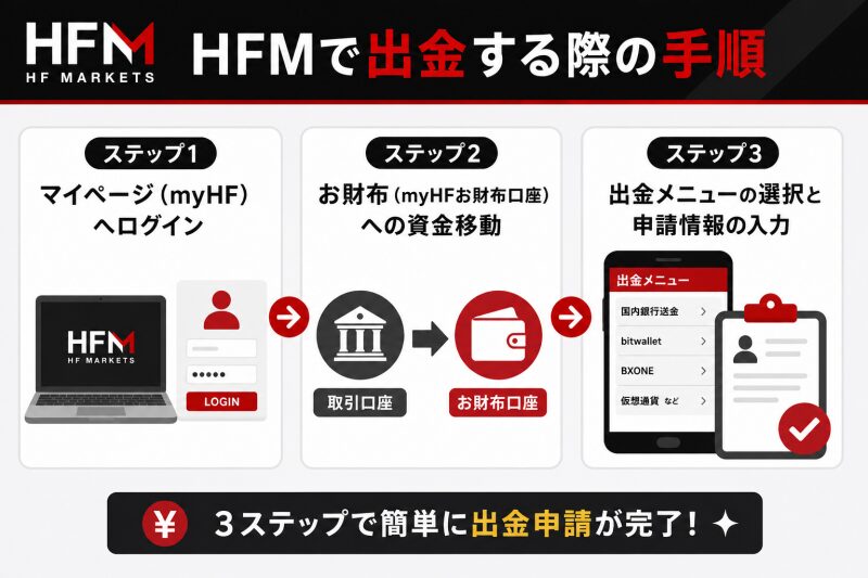 HFMで出金する際の手順