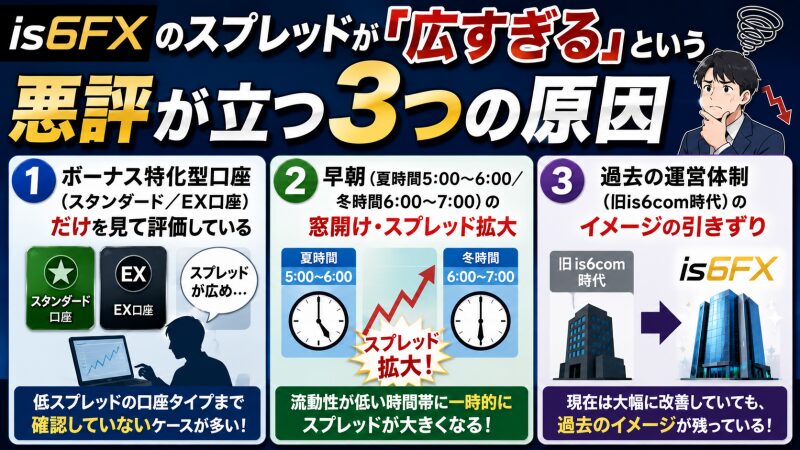 is6FXのスプレッドは本当に「広すぎる」のか?噂の真相