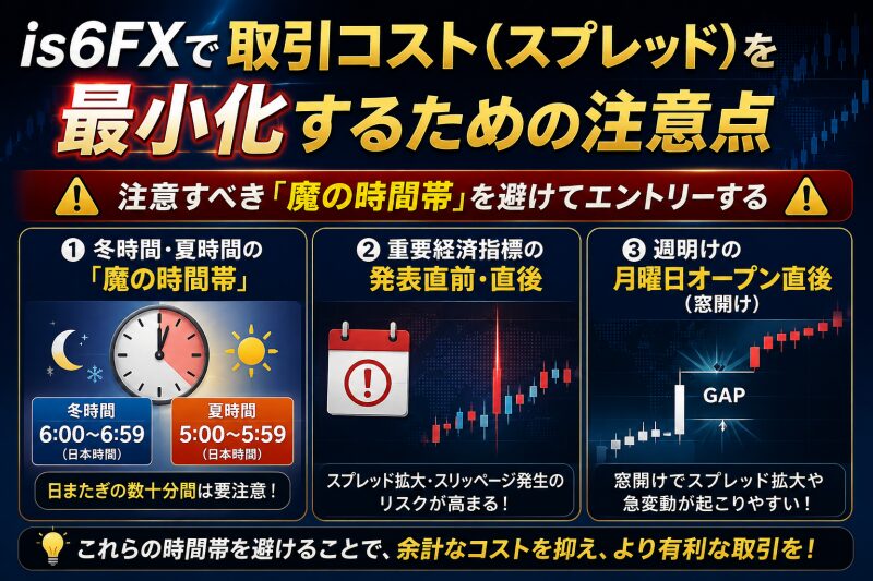 is6FXスプレッドが広がる時間帯