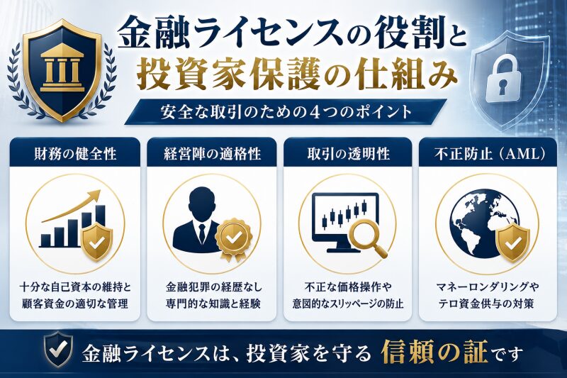 金融ライセンスの役割と投資家保護の仕組み