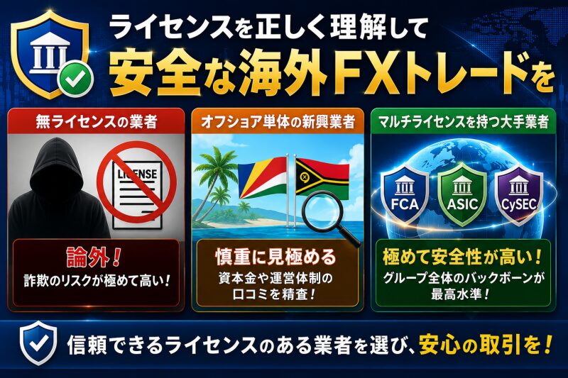 海外FXの金融ライセンスまとめ