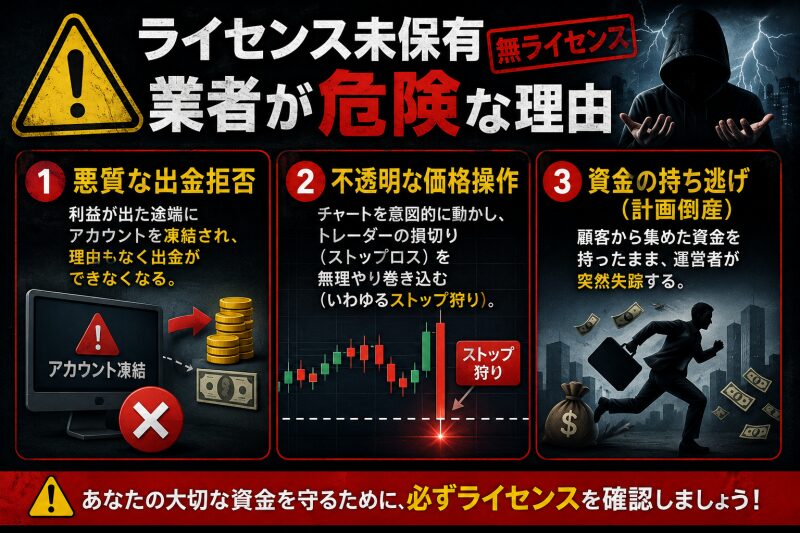 ライセンス未保有(無ライセンス)業者が危険な理由
