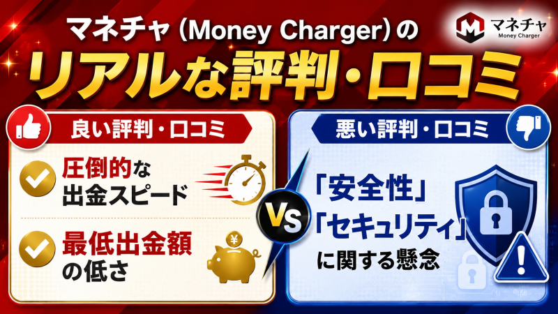 マネチャ(Money Charger)のリアルな評判・口コミ