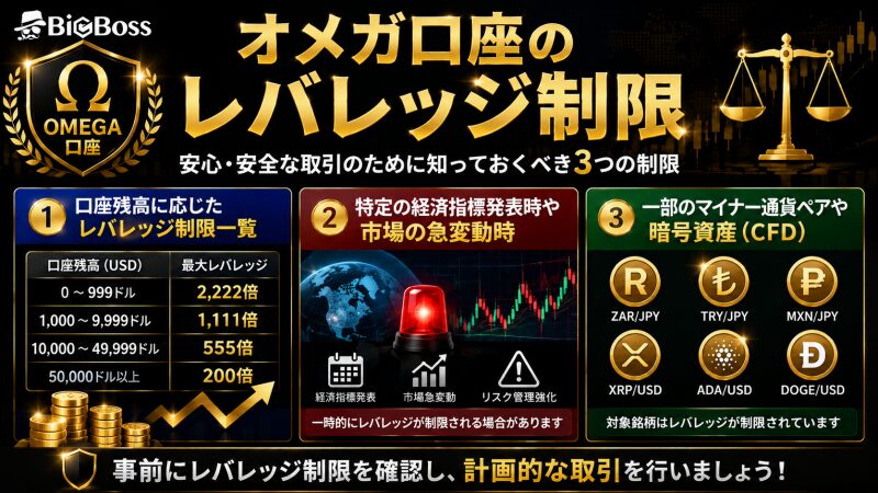 オメガ口座のレバレッジ制限