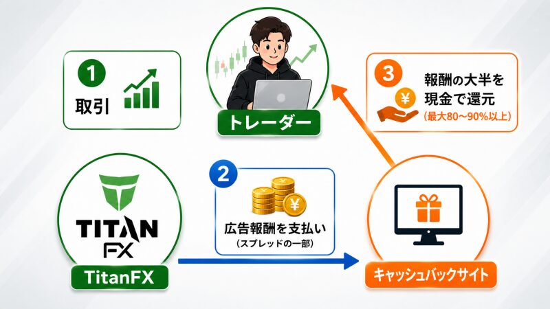 キャッシュバック(IB)の仕組み