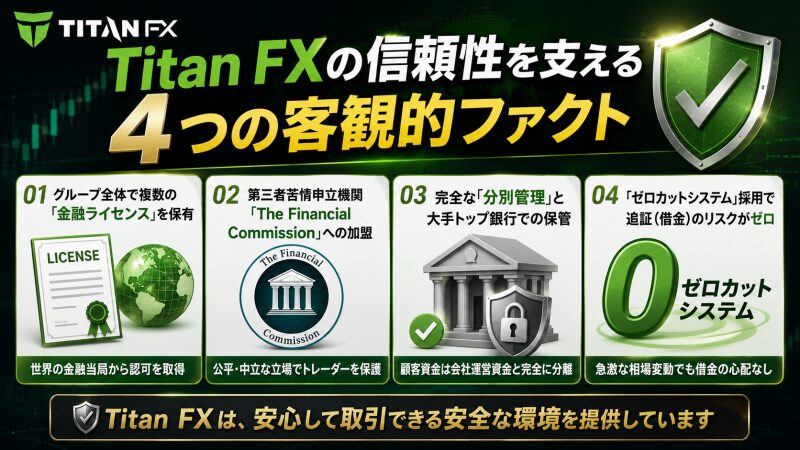 Titan FXの信頼性を支える4つの客観的ファクト