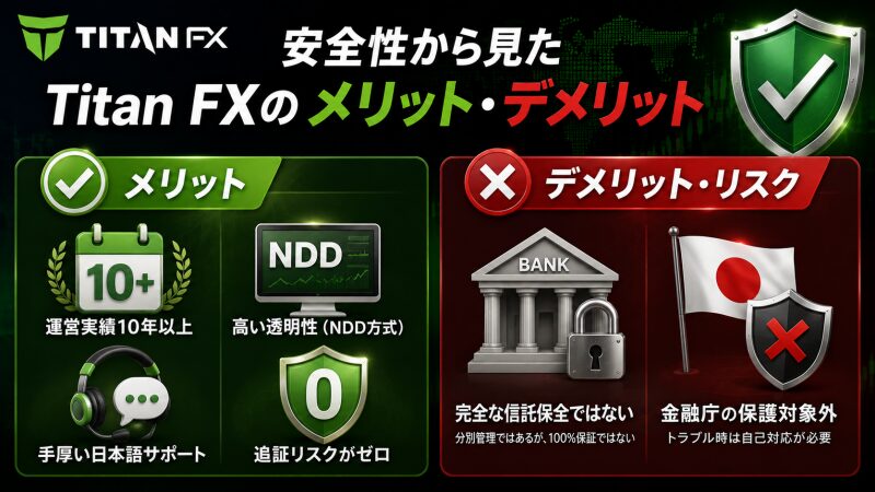 安全性から見たTitan FXのメリット・デメリット