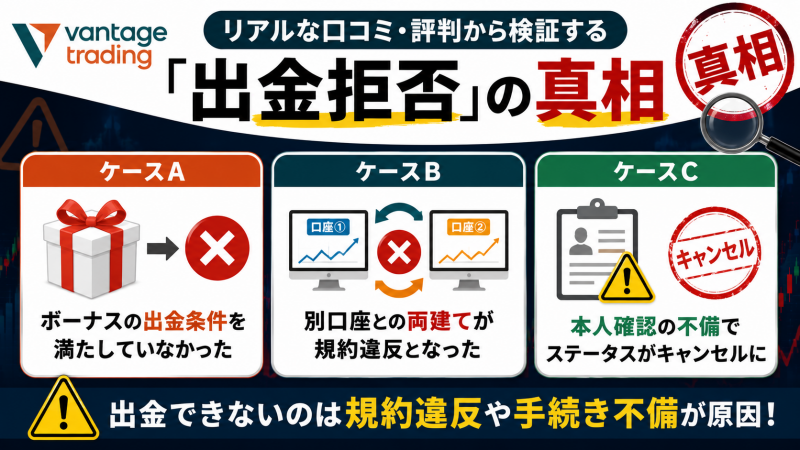 リアルな口コミ・評判から検証する「出金拒否」の真相