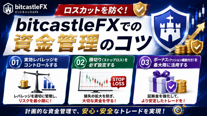 ロスカットを防ぐ！bitcastleFXでの資金管理のコツ