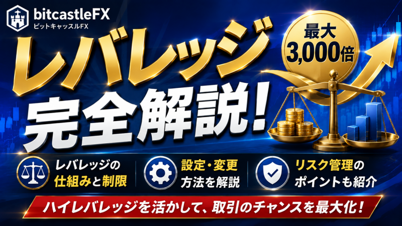bitcastleFXのレバレッジ完全解説！制限や設定・変更方法も解説