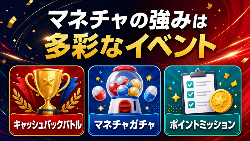 マネチャの強みは多彩なイベント