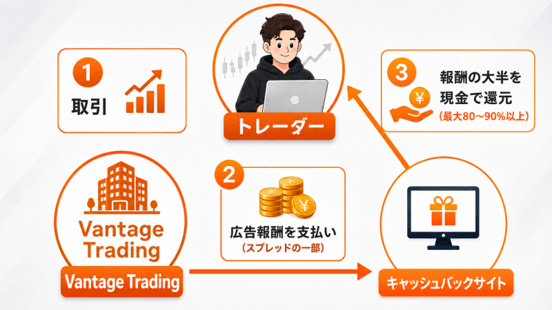 TariTali・マネチャ キャッシュバックの仕組み